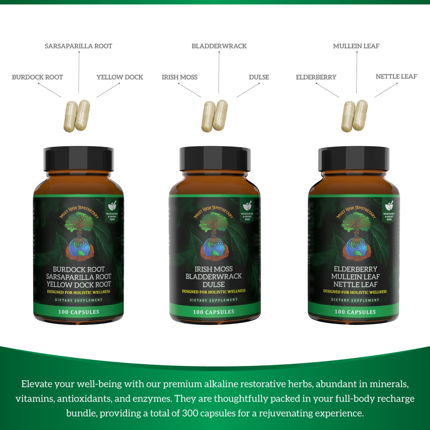 Alkaline Food Herbal Supplement Bundle