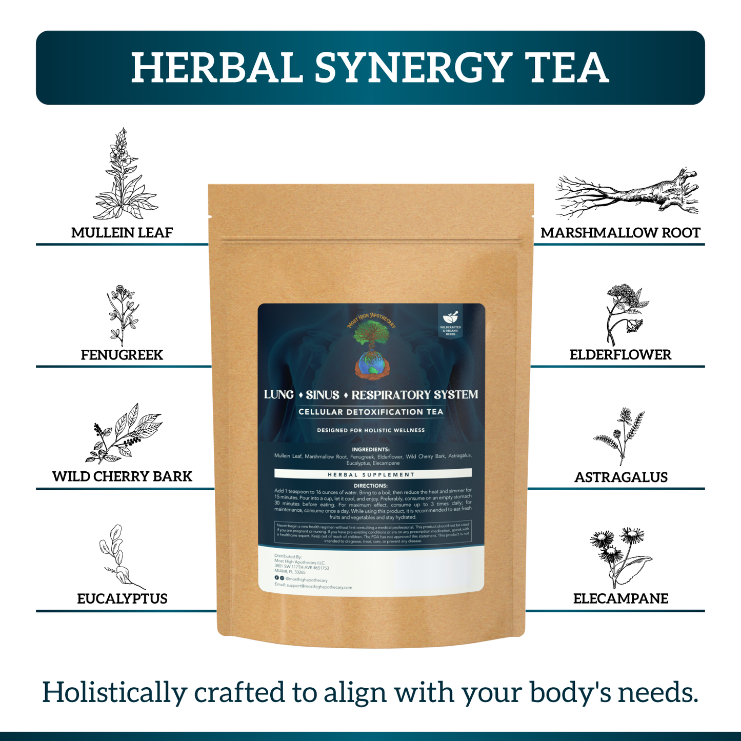 Lung, Sinus, & Respiratory Detox Tea: Lung Detox, Herbal Tea